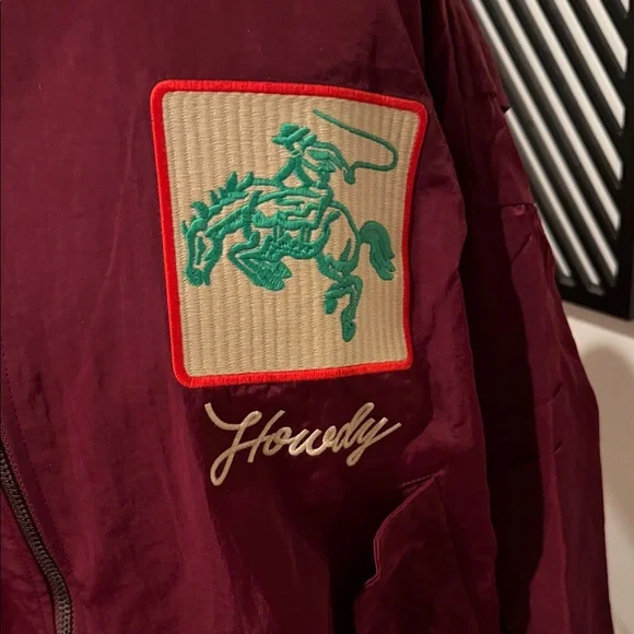 DAVI & DANI West Coast Rodeo Jacket - Wine & Cream Embroidery w/ patches medium - Picture 6 of 16